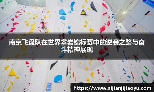 南京飞盘队在世界攀岩锦标赛中的逆袭之路与奋斗精神展现